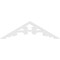 Ekena Millwork Pitch Vienna Architectural Grade PVC Gable Pediment, 36"W x 10 1/2"H x 1"P (7/12) GPP036X011X100VIE - alternate 3